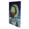 LED Back Lit Flying Santa Claus & Sleigh Christmas Wall Art
